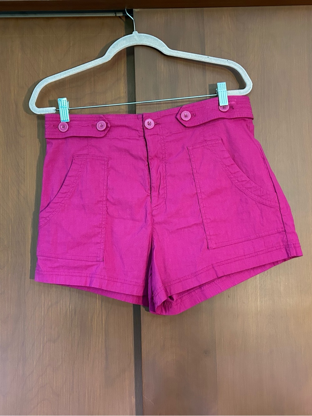 Anthropologie Bright Fuchsia Maeve Shorts